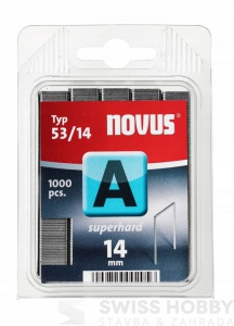 Spony "A" NOVUS typ 53/ 14 mm super tvrdé /1000 ks